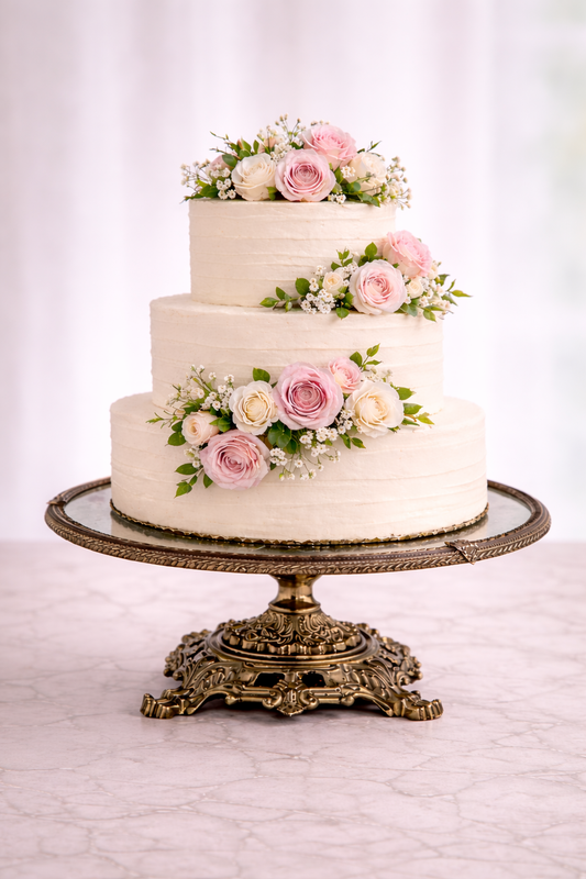 Luxury Gold Vintage Wedding Cake Stand, Pedestal Dessert Display, Gift Decor
