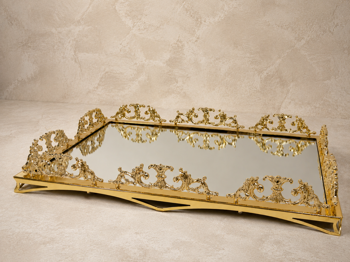 Luxury Mirrored Vanity Tray, Luxury Perfume, Jewelry Organizer Tray