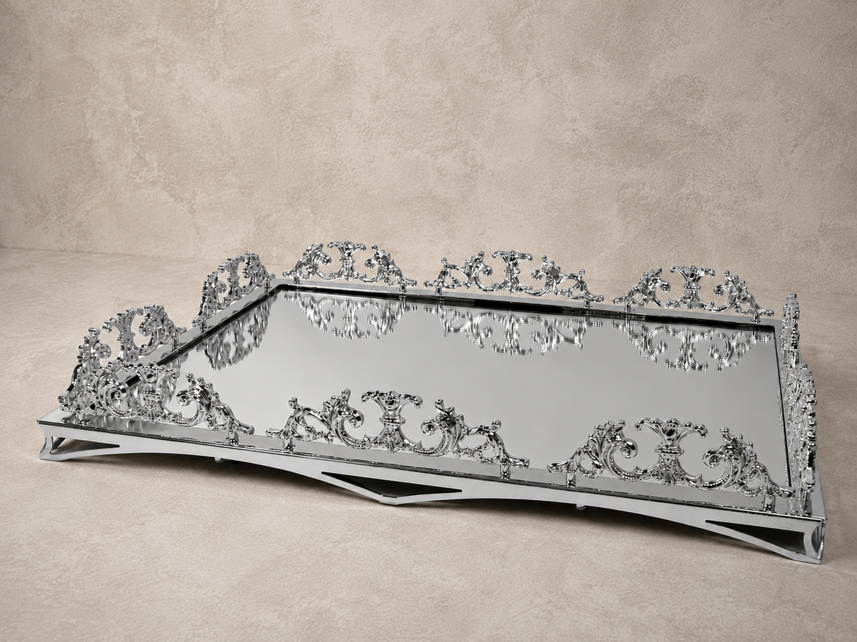 Luxury Mirrored Vanity Tray, Luxury Perfume, Jewelry Organizer Tray
