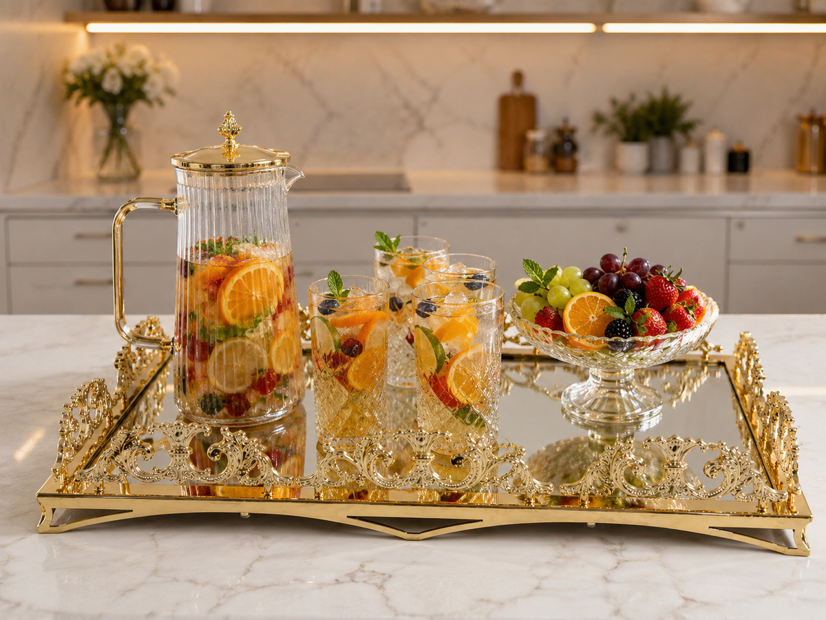 Luxury Mirrored Vanity Tray, Luxury Perfume, Jewelry Organizer Tray