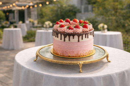 Gold Silver Vintage Glass Cake Stand 30cm, Wedding Dessert Pedestal Display , Table Decor Centerpiece