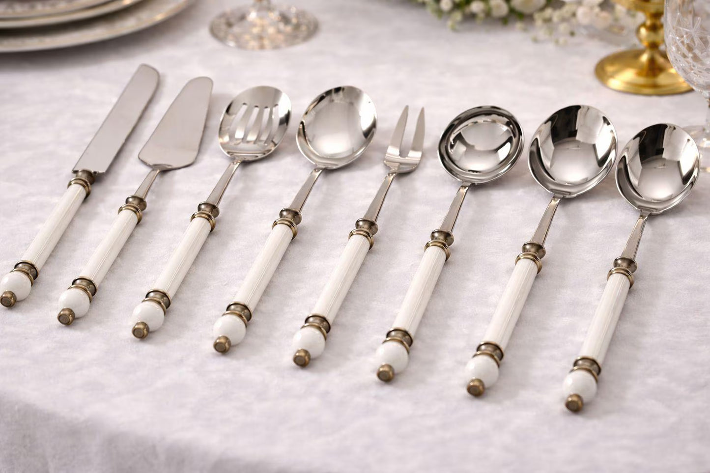 Luxury Serving Set with Elegant Handles